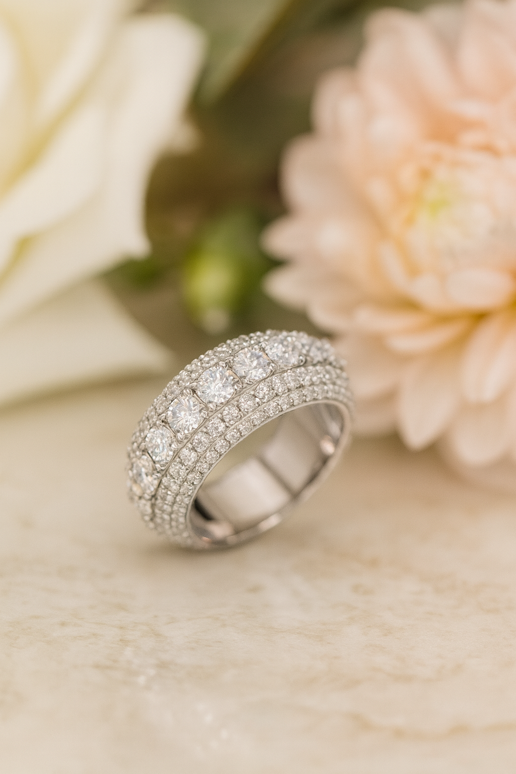 Moissanites 925 Sterling Silver Men&Women Ring - INNER LIGHT SHINE