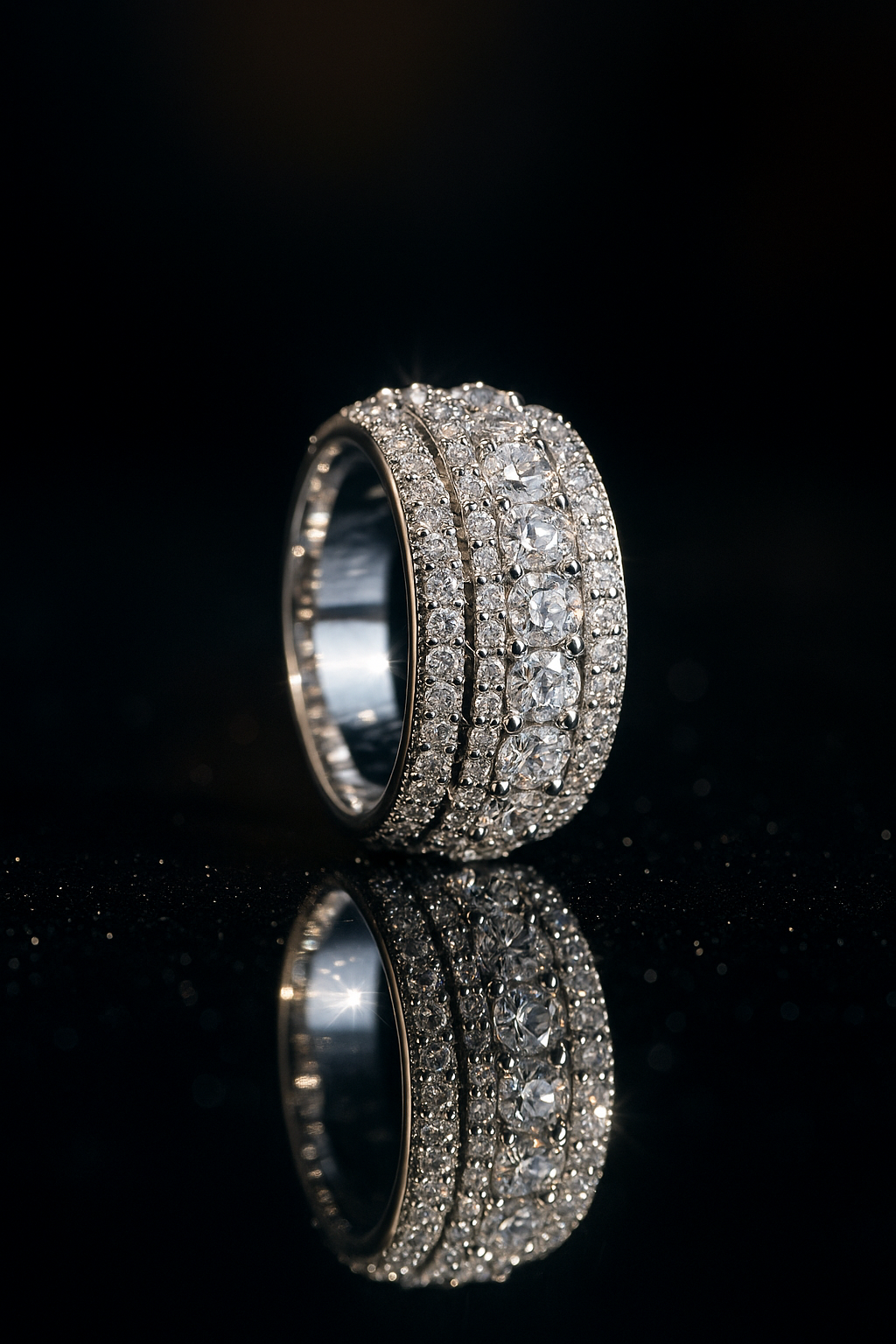 Moissanites 925 Sterling Silver Men&Women Ring - INNER LIGHT SHINE