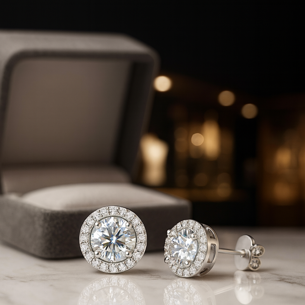 Moissanite Women Earrings