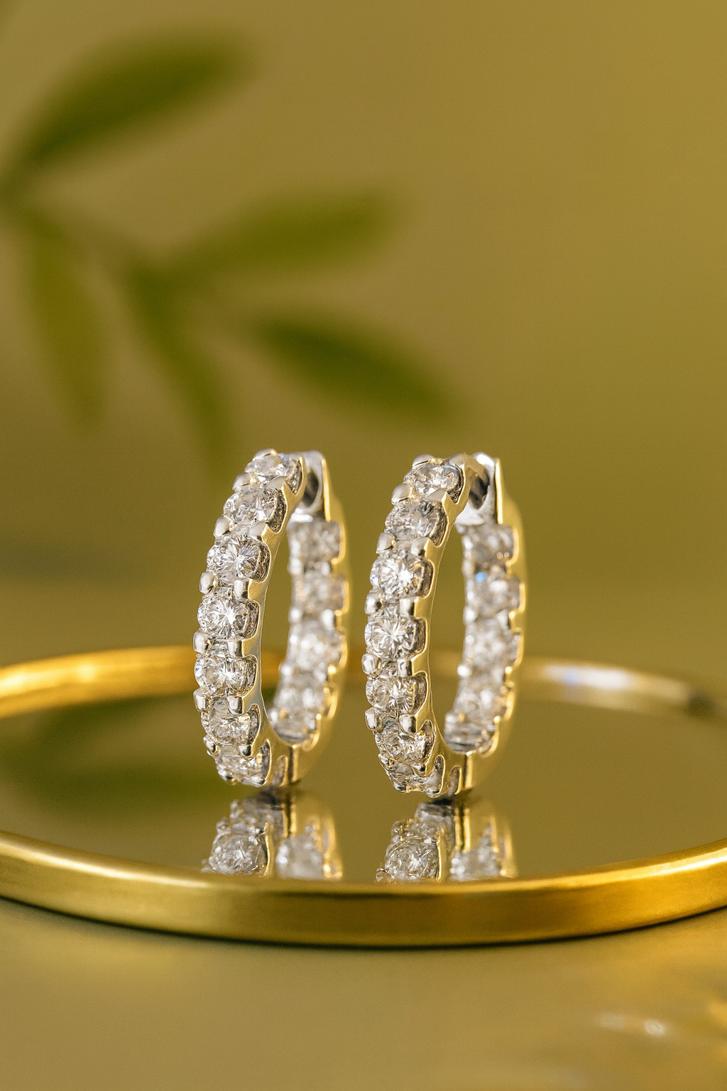 Moissanite Earring 925 Sterling Sliver Plated White Gold for Women - INNER LIGHT SHINE