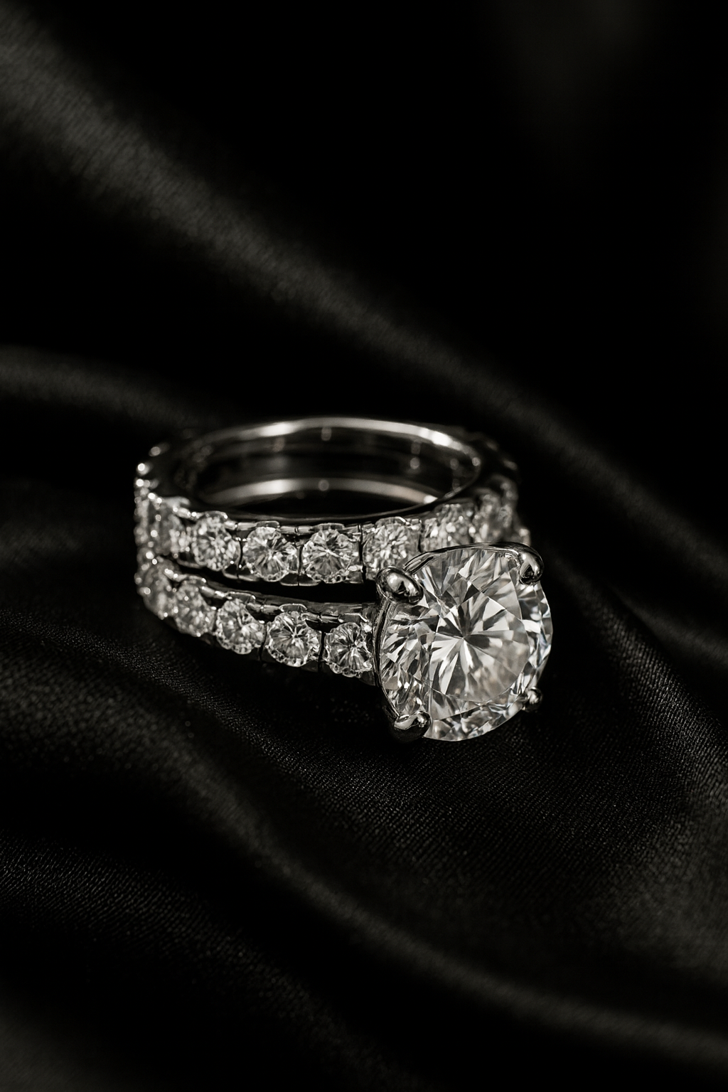 Wedding Bridal Moissanite Diamond Rings Set for Women - INNER LIGHT SHINE