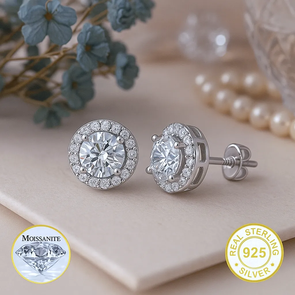Moissanite Women Earrings - INNER LIGHT SHINE