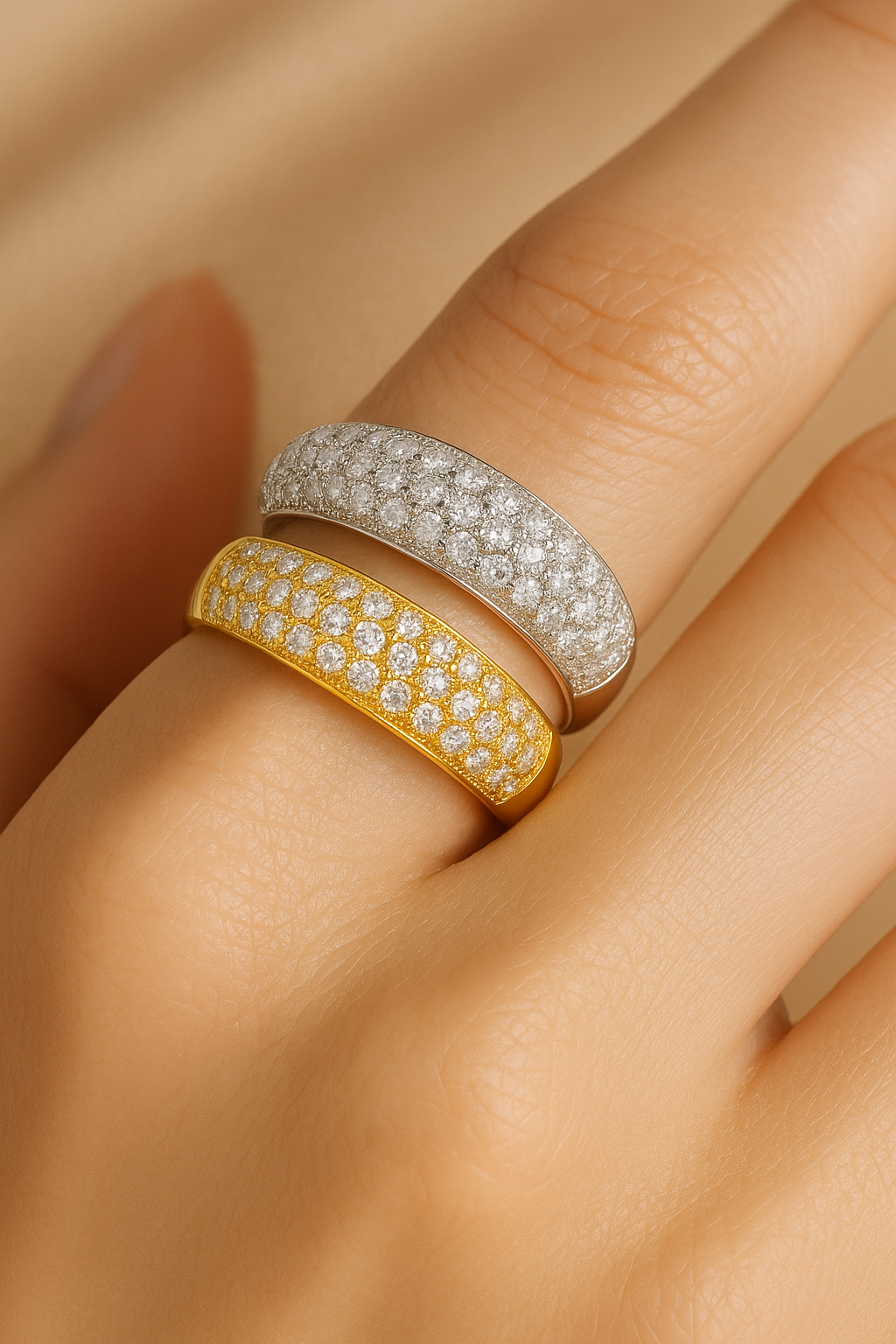 Moissanite Wedding Rings For Women - INNER LIGHT SHINE