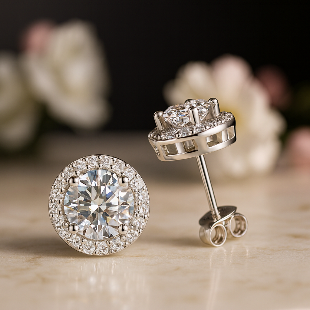 Moissanite Women Earrings