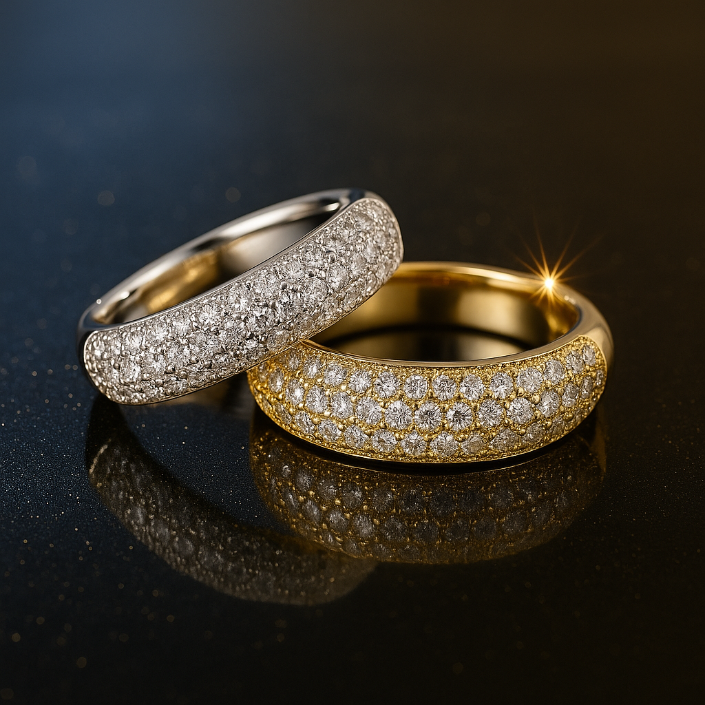 Moissanite Wedding Rings For Women - INNER LIGHT SHINE