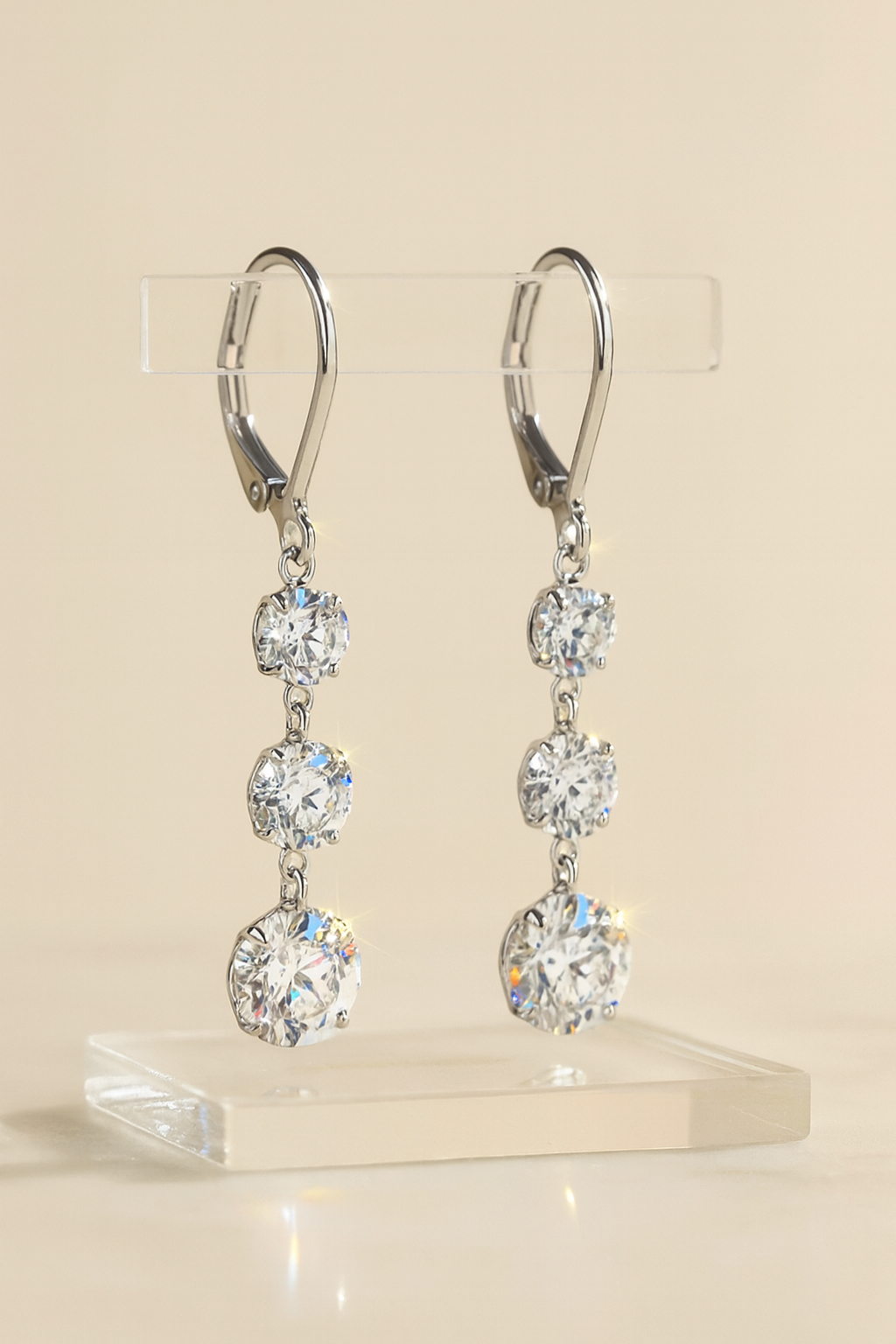 7-Carat Moissanite Dangle Earrings | Elegant 925 Silver Luxury Jewelry