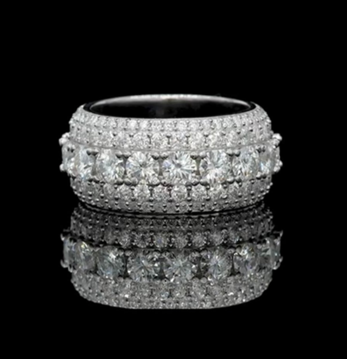 Moissanites 925 Sterling Silver Men&Women Ring - INNER LIGHT SHINE