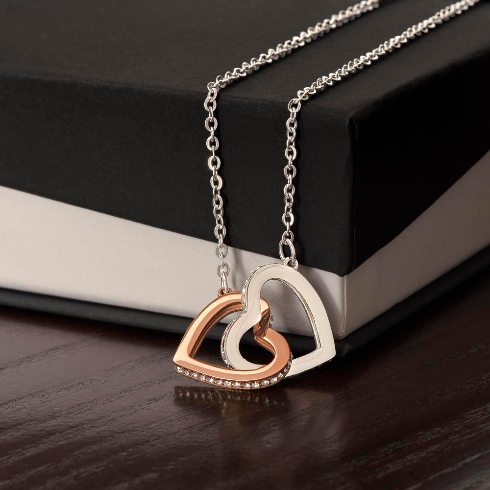 Interlocking Hearts Necklace - INNER LIGHT SHINE
