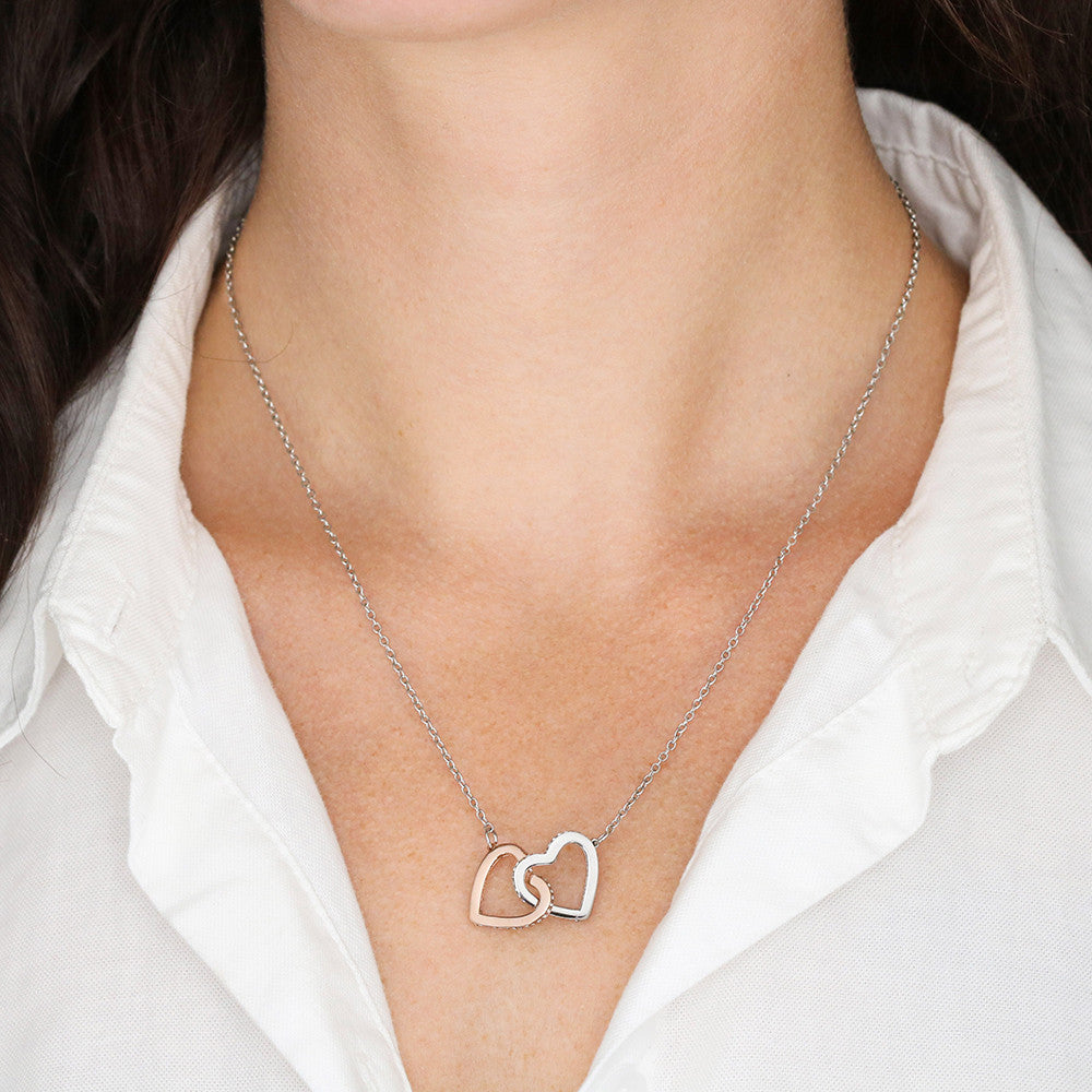Interlocking Hearts Necklace - INNER LIGHT SHINE