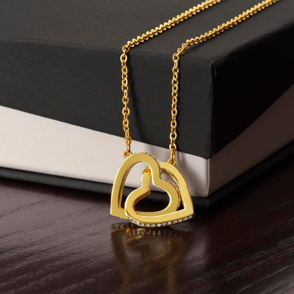 Interlocking Hearts Necklace - INNER LIGHT SHINE
