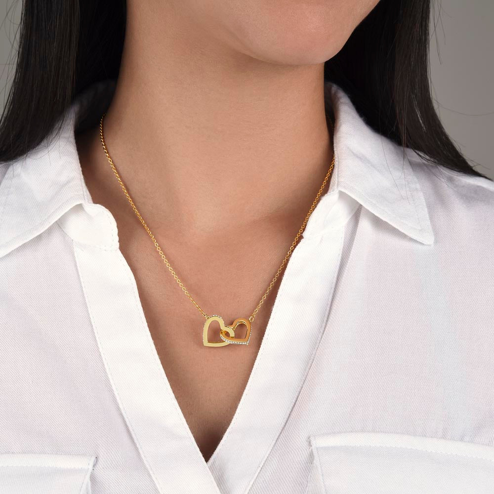 Interlocking Hearts Necklace - INNER LIGHT SHINE