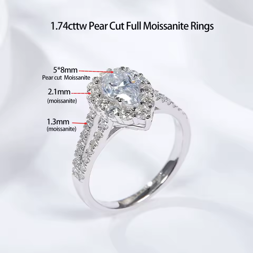 Cultivated Emerald Color and Moissanite Rings for Women - INNER LIGHT SHINE