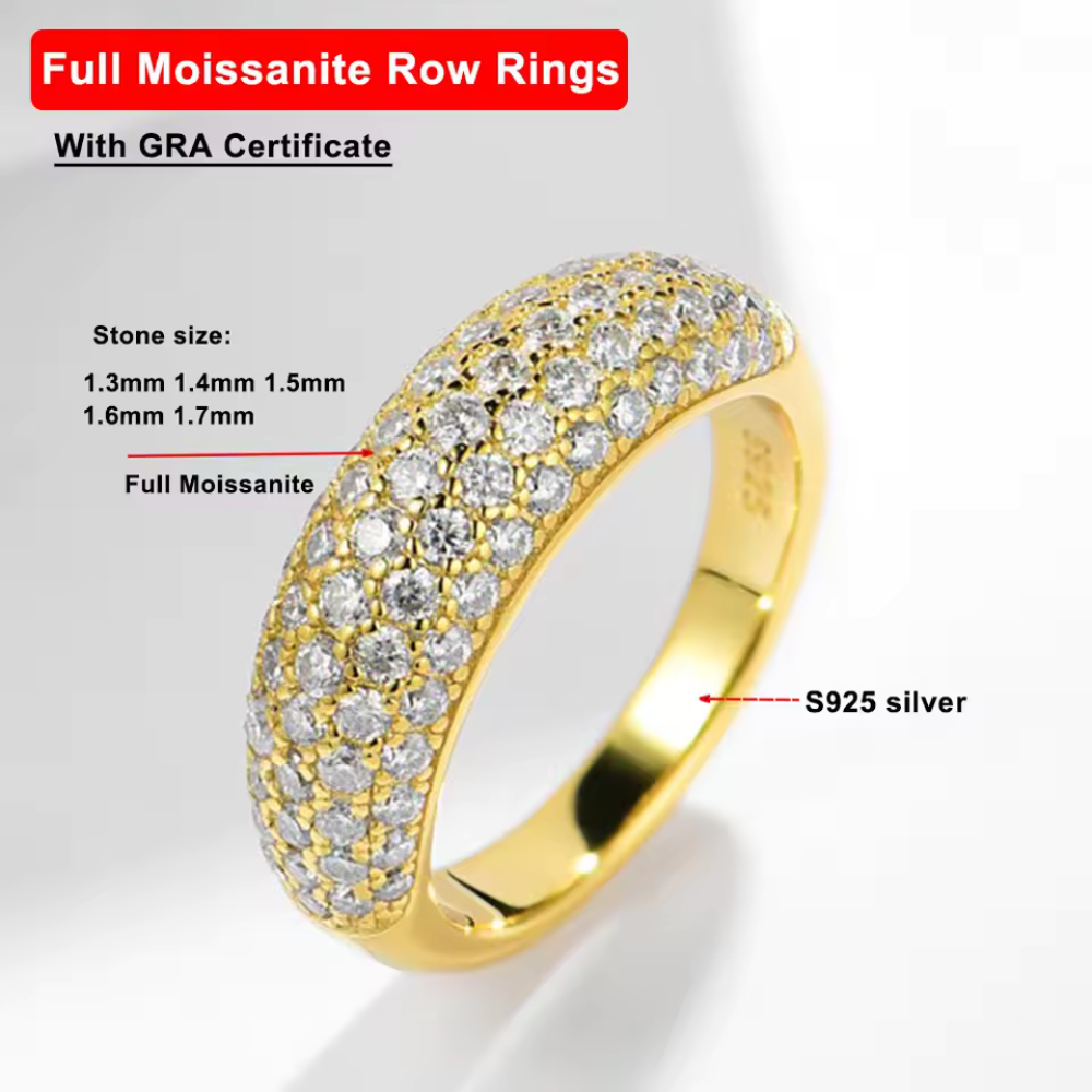 Moissanite Wedding Rings For Women - INNER LIGHT SHINE