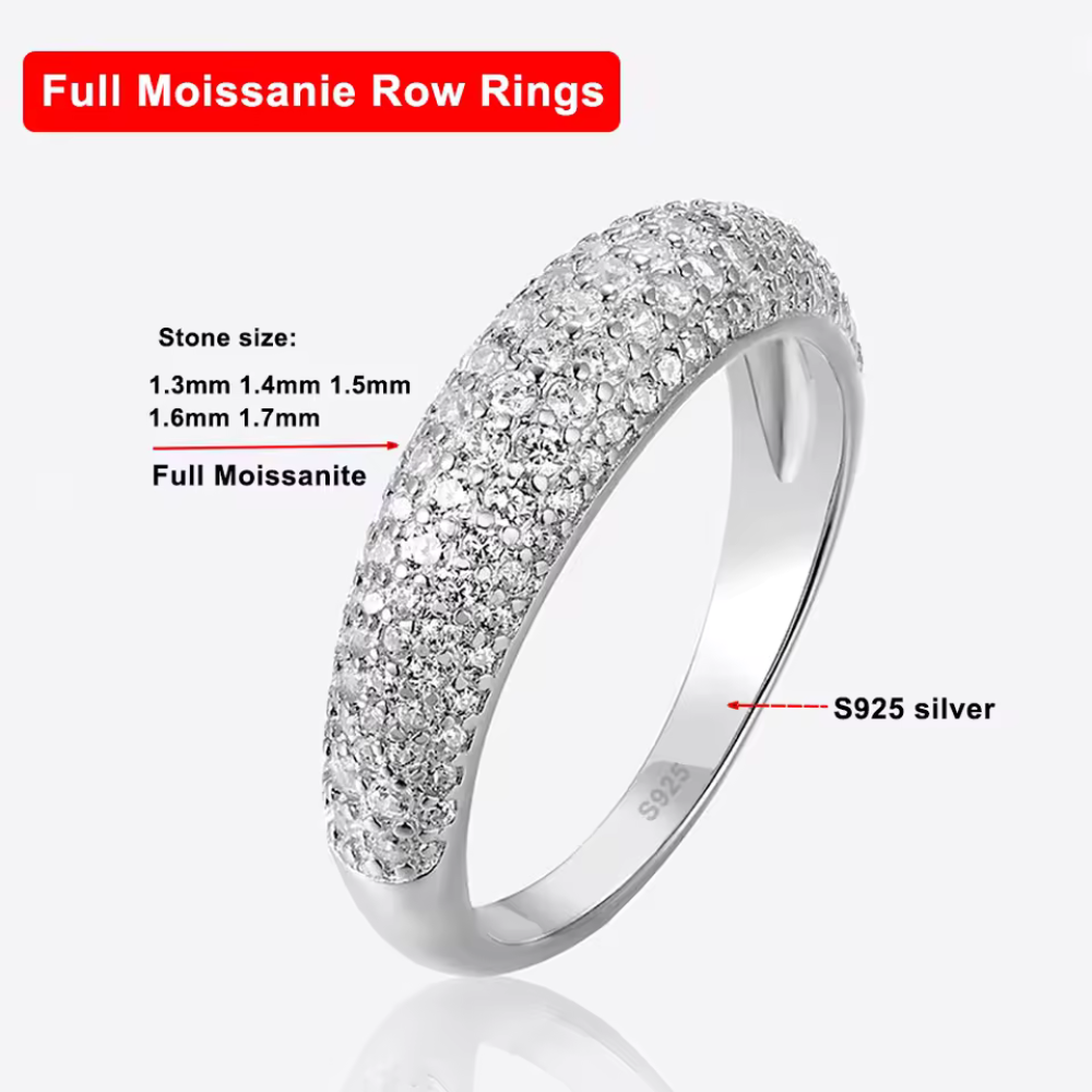Moissanite Wedding Rings For Women - INNER LIGHT SHINE