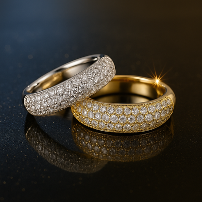 Moissanite Wedding Rings For Women - INNER LIGHT SHINE 