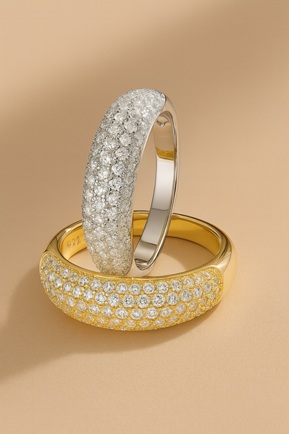 Moissanite Wedding Rings For Women - INNER LIGHT SHINE 