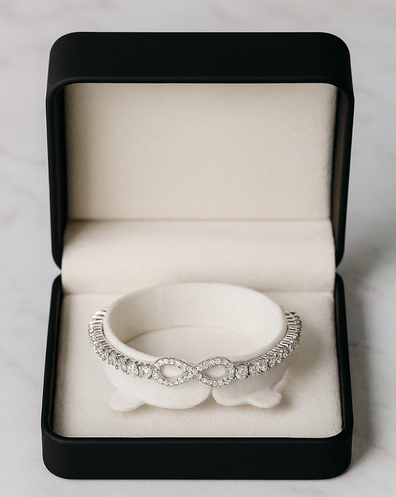 Infinity Moissanite Tennis Bracelet – Elegant Gold & Silver Adjustable Luxury Gift | Inner Light Shine Jewelry - INNER LIGHT SHINE 