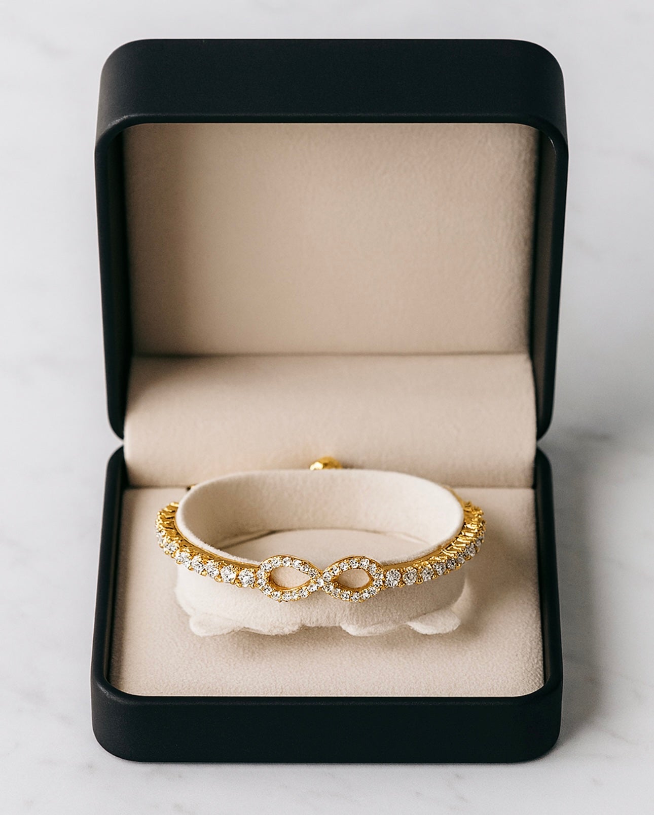 Infinity Moissanite Tennis Bracelet – Elegant Gold & Silver Adjustable Luxury Gift | Inner Light Shine Jewelry - INNER LIGHT SHINE 