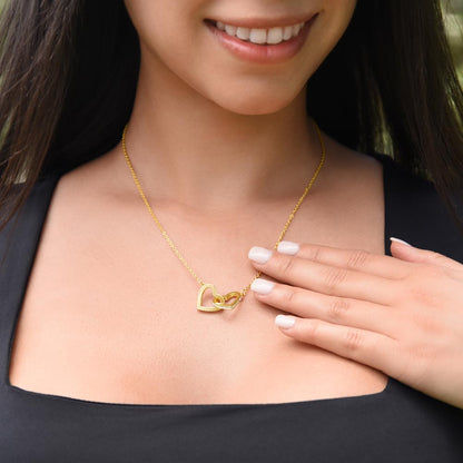 Interlocking Hearts Necklace - INNER LIGHT SHINE 