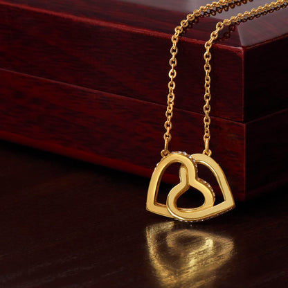 Interlocking Hearts Necklace - INNER LIGHT SHINE 