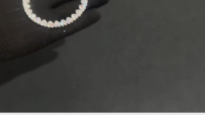 Luxury Moissanite Heart Tennis Bracelet – 925 Sterling Silver Women’s Elegant Bracalet
