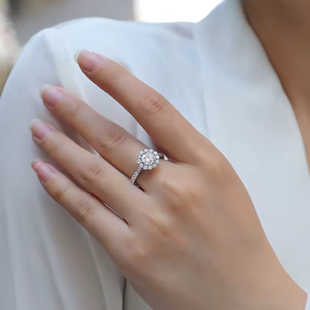 Moissanite Rings For Women Wedding Bridal - INNER LIGHT SHINE 