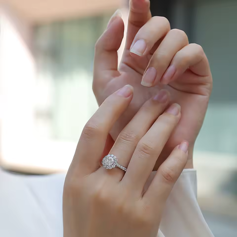 Moissanite Rings For Women Wedding Bridal - INNER LIGHT SHINE 